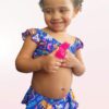 Biquini Conjunto Infantil Ciganinha Forest Tecido: Sensitel Sun Composição: 84% Poliamida e 16% Elastano. Coleção: Verão 2024 Disponível nos tamanhos: PP P M G